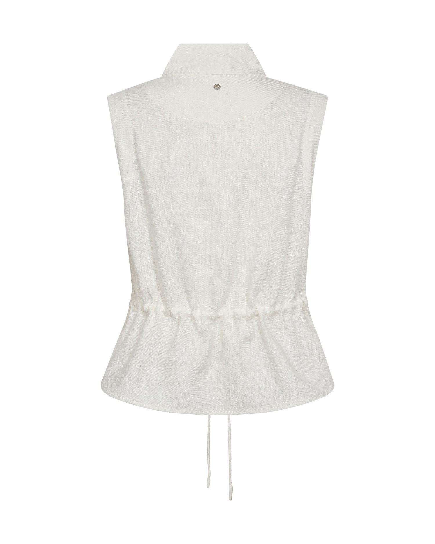 Mos Mosh Weste mit Stehkragen in Creme