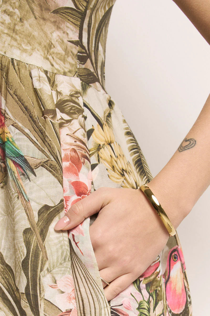 Midikleid „Jungle Leo“ aus Leinen von Princess goes to Hollywood