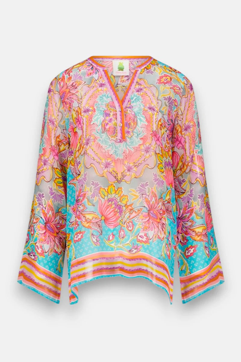Princess goes Hollywood Tunika mit Blumenprint und Strassdetails