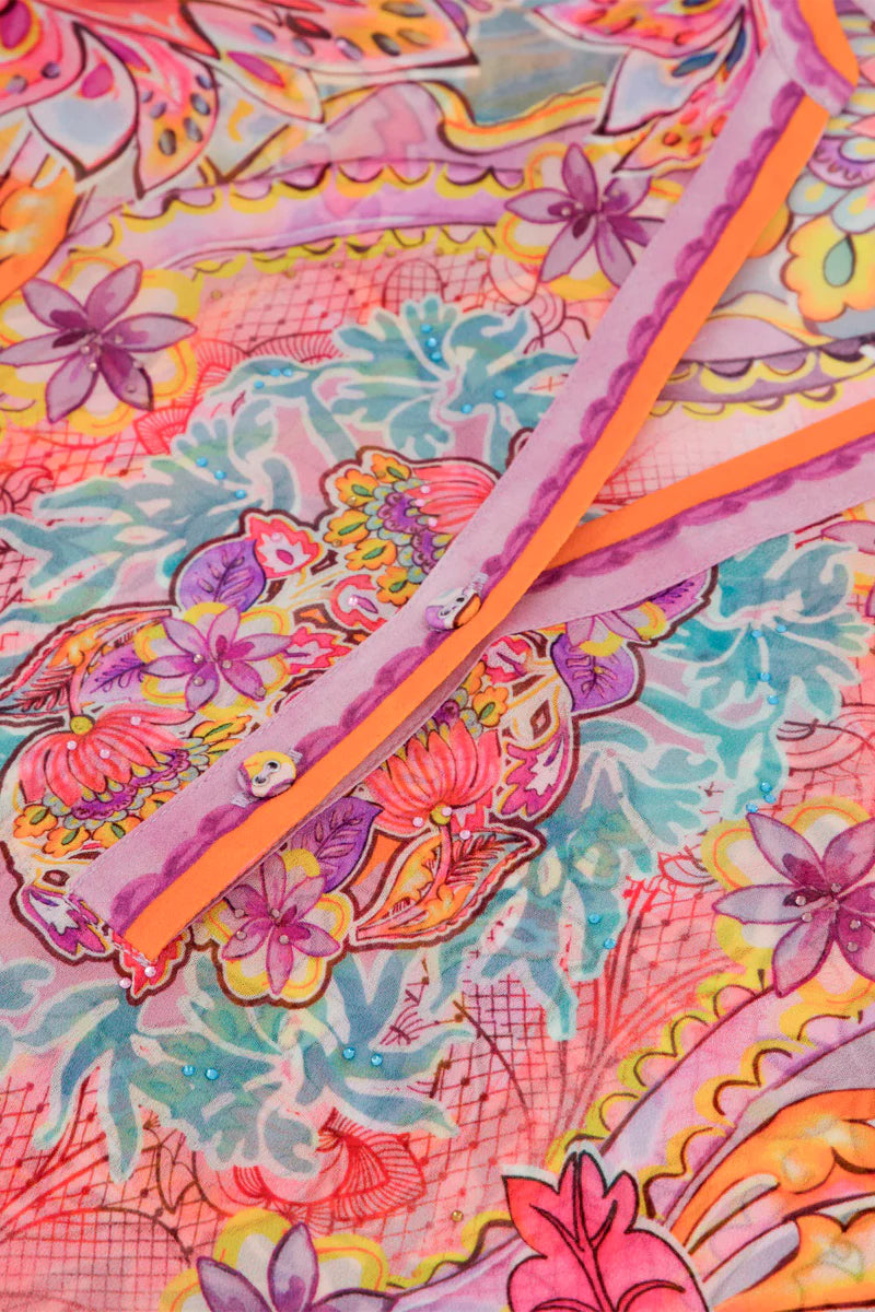 Princess goes Hollywood Tunika mit Blumenprint und Strassdetails