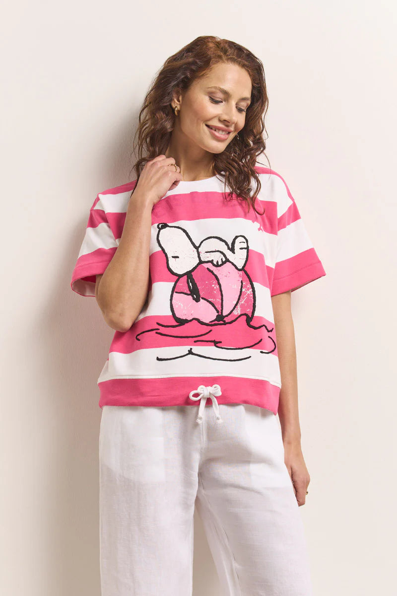 Sweat T-Shirt „Life is Beachy“ – Snoopy Edition