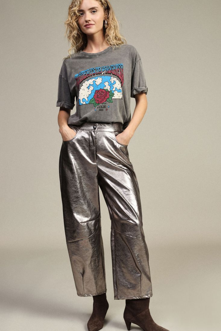 Dixie Palazzo-Hose mit Metallic-Effekt