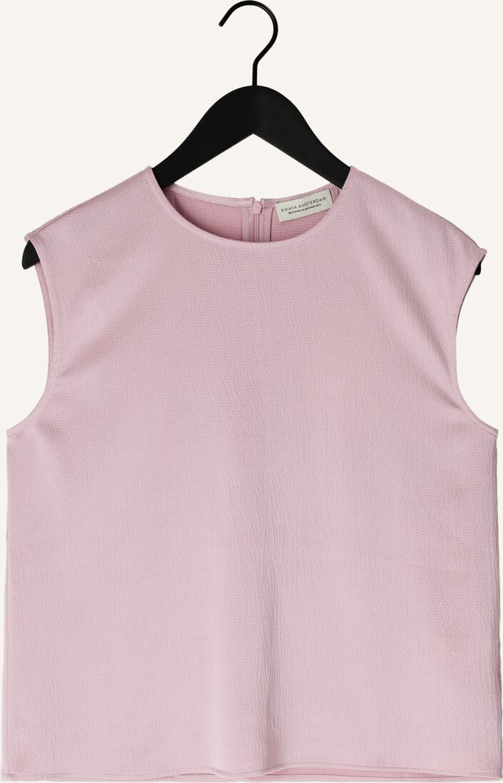 Amaya Amsterdam Top in Soft Lila – Elegantes Co-Ord Top mit Rundhalsausschnitt