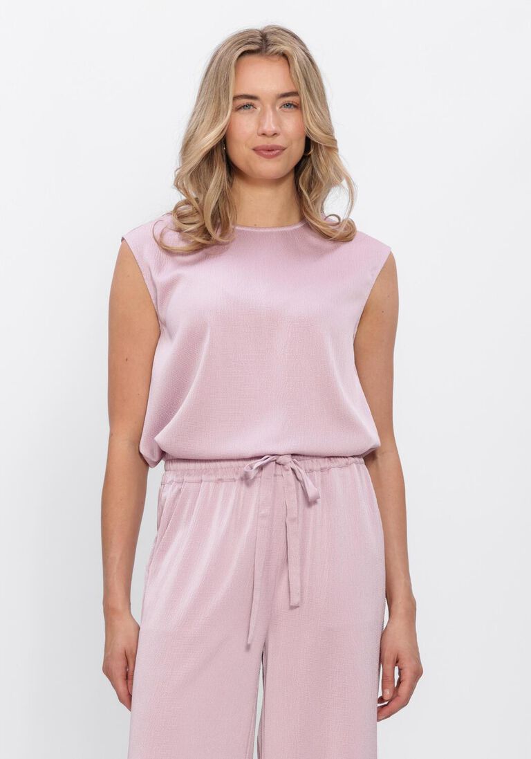 Amaya Amsterdam Top in Soft Lila – Elegantes Co-Ord Top mit Rundhalsausschnitt