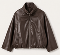 Veggie-Lederjacke Braun
