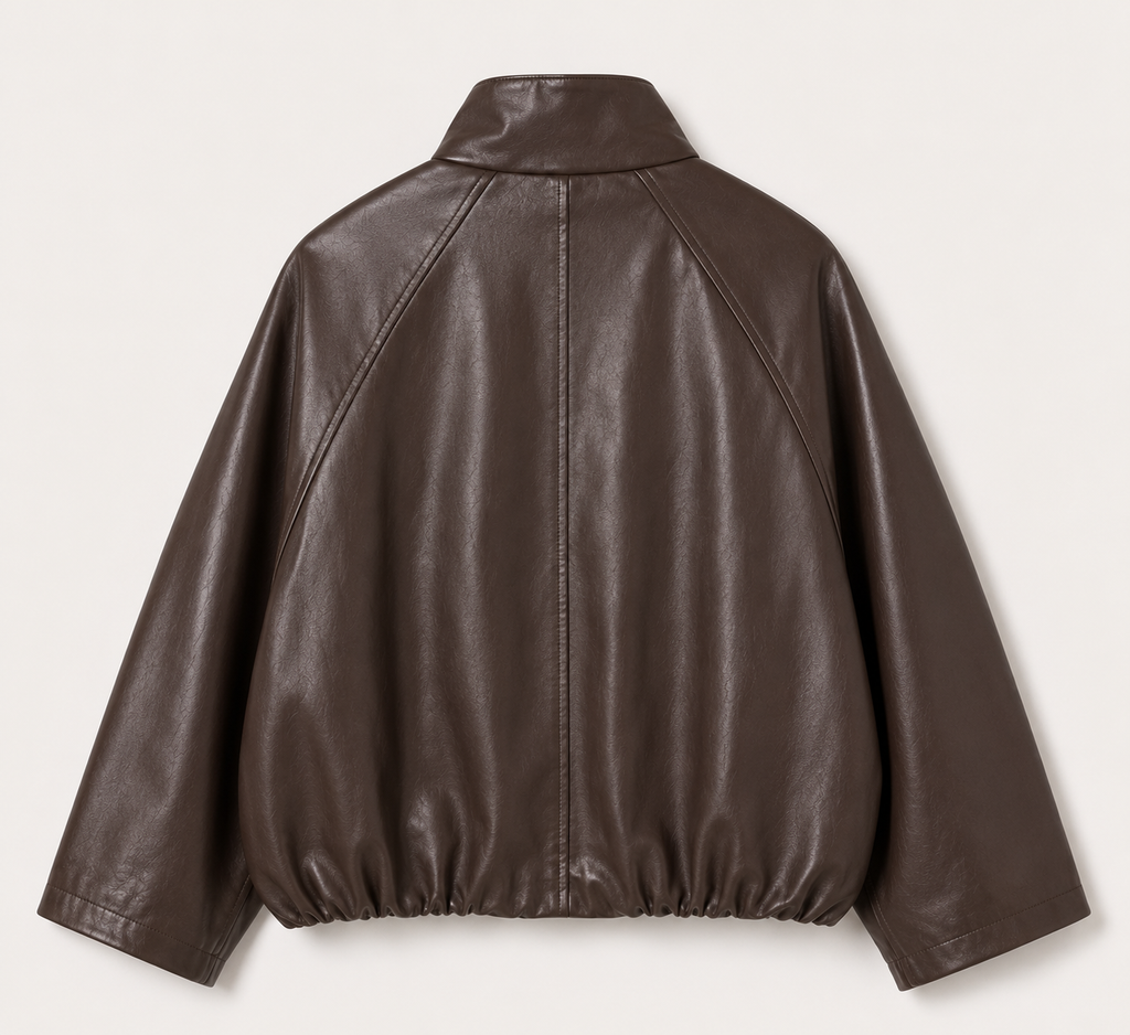 Veggie-Lederjacke Braun