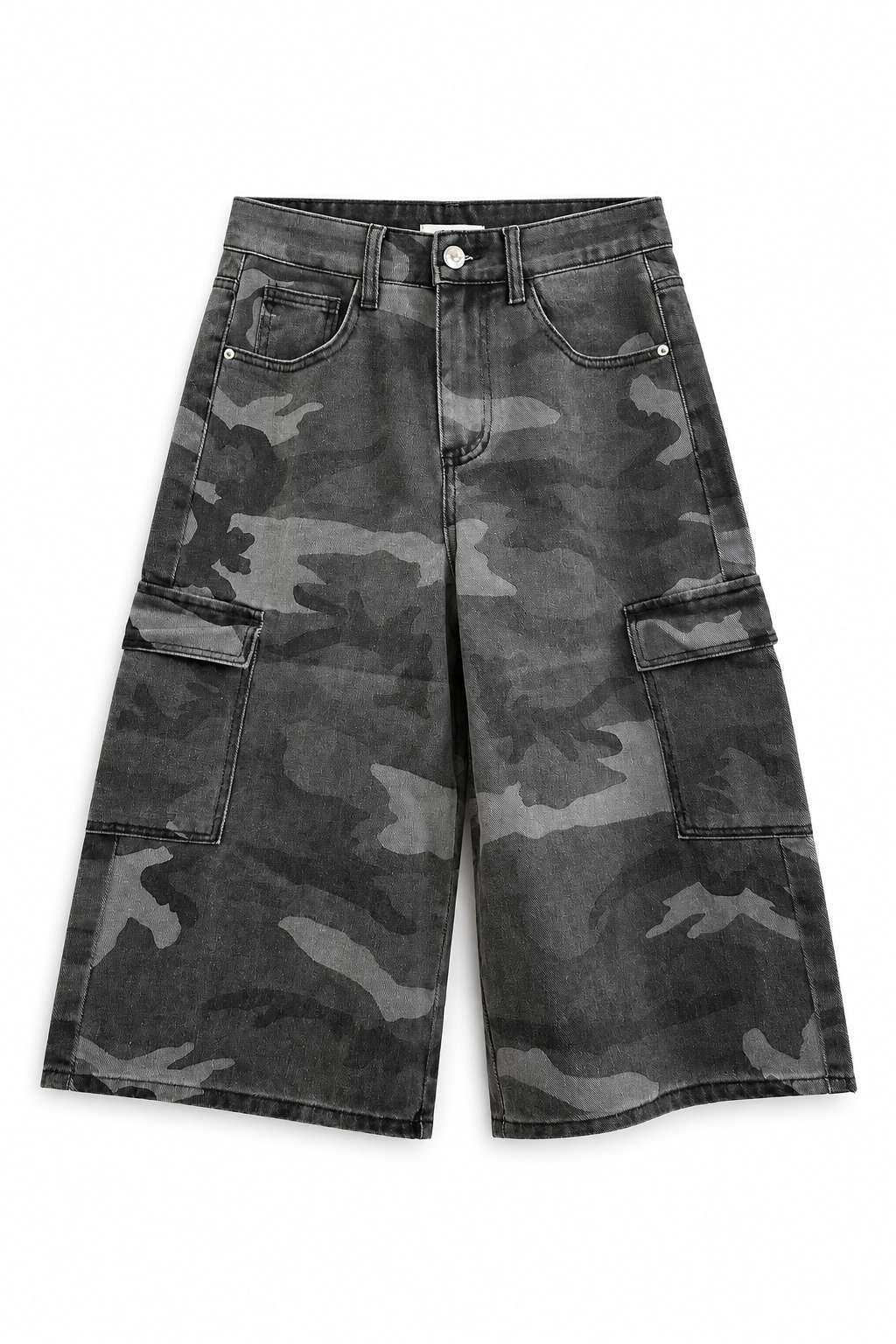 Camouflage Bermuda Shorts – Dark Grey