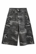 Camouflage Bermuda Shorts – Dark Grey
