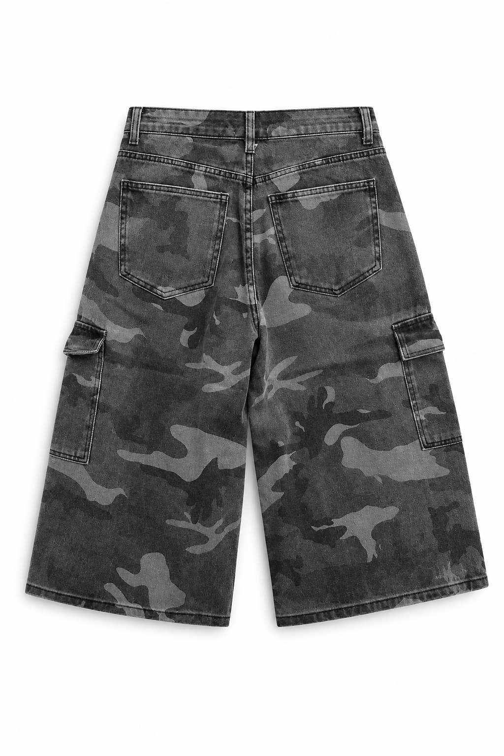 Camouflage Bermuda Shorts – Dark Grey