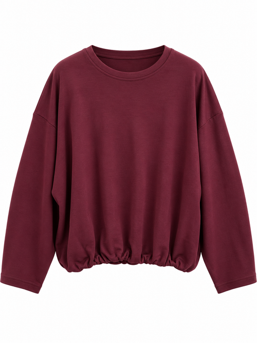 Basic Longsleeve mit Gummizug