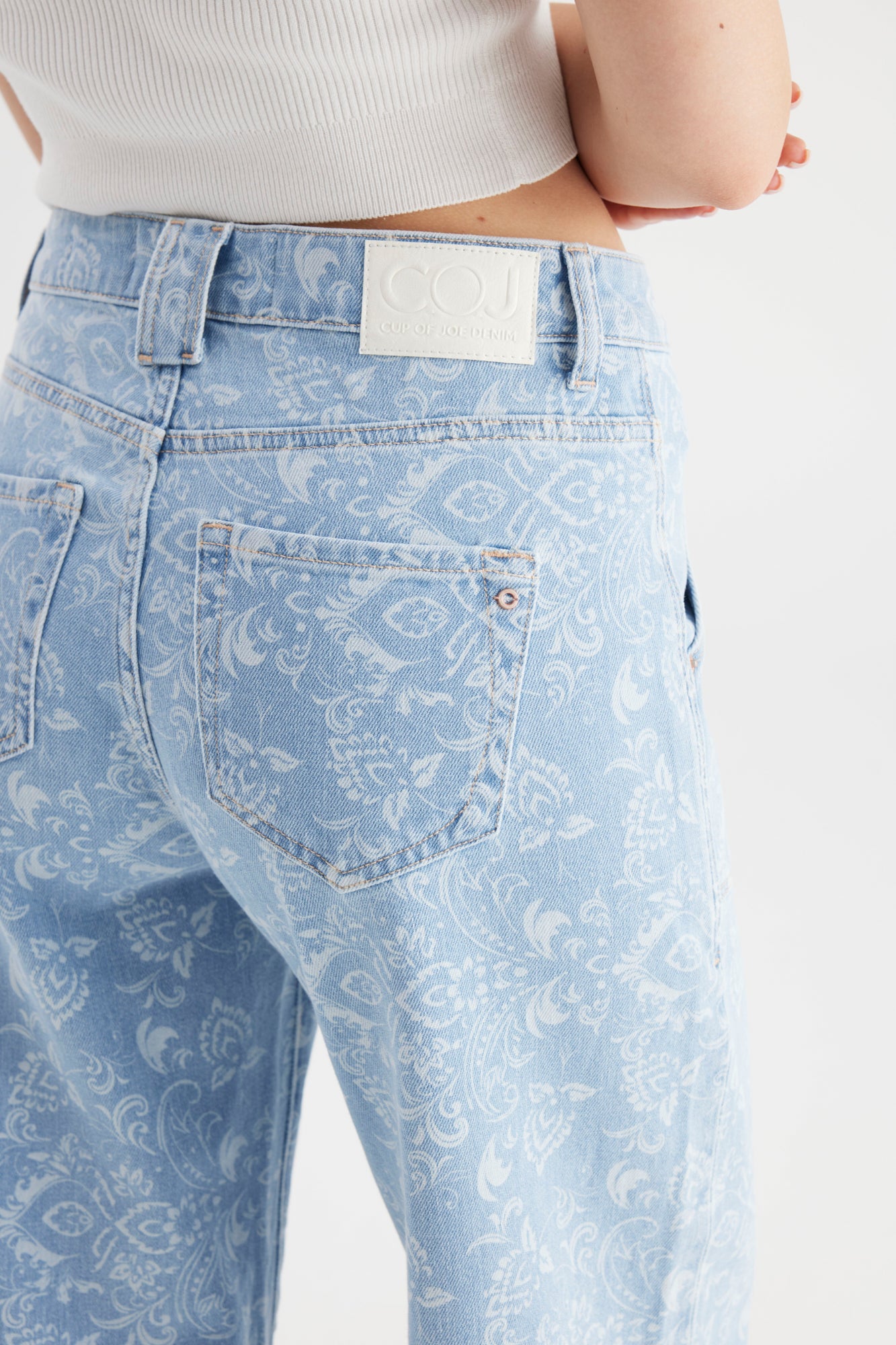 Lulu Jeans in Printed Blue